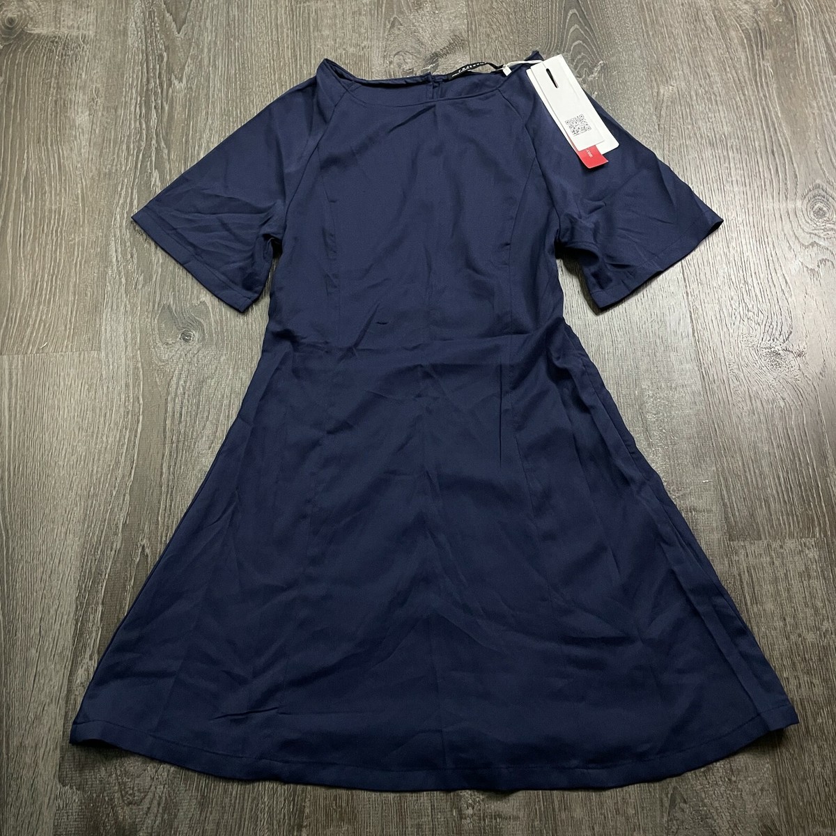 navy short sleeve shift dress Vbvc Women's V-Neck Button Down Tunic Dress,Short Sleeve Shift Dress For Women,Ladies Casual Summer Mini Dress with Pockets,Navy,S-2XL, Size: Small