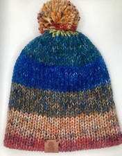 100 Acrylic 3-Pack Beanies, Multicolored Double Insulated Stylish Hand Made