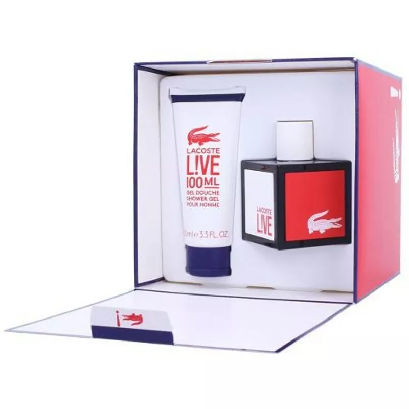 Lacoste Live for Men Eau de Toilette Spray 3.3 oz Shower Gel 3.3 - Gift Set | eBay