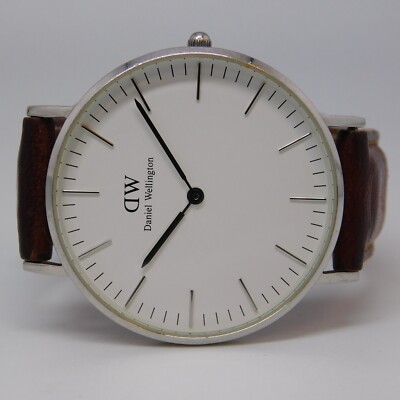 Daniel Wellington Classic B36S6 Genuine Leather Quartz Men's Watch New Battery