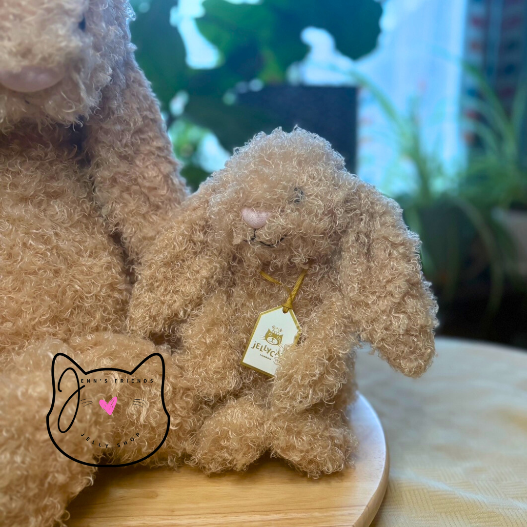 Jellycat ORIGINAL BASHFUL LUXE CURLY BUNNY New Pre Release