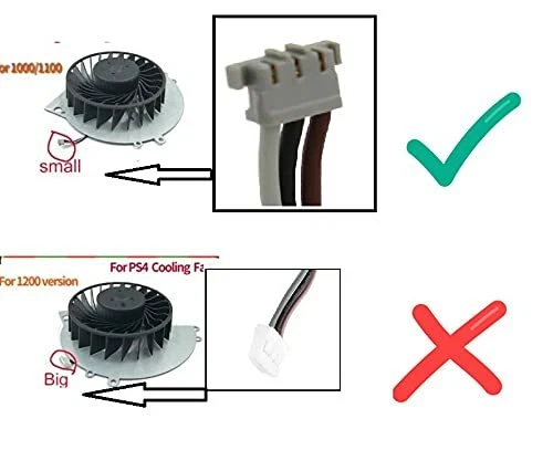 Internal Cooling Fan for SONY PS4 CUH-1001A 500GB Replacement Part KSB0912HE USA - Image 4 of 4