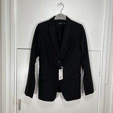 Jil Sander Uniqlo Tailored Blazer Jacket Black Wool Mohair Women’s Size S Nwt