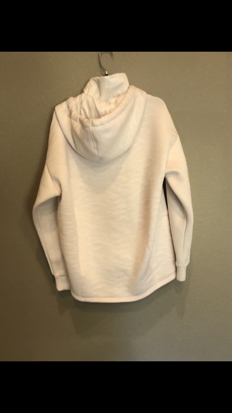 Fabletics Full Zip White On White Camouflage Hood… - image 4