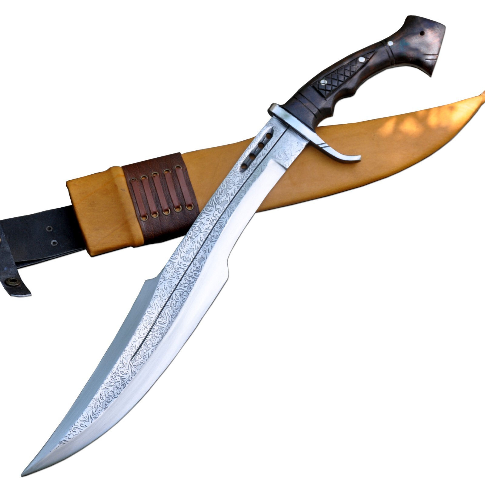 18 inches Blade Modern spartan sword-Hand forged in Nepal-5160 leaf ...
