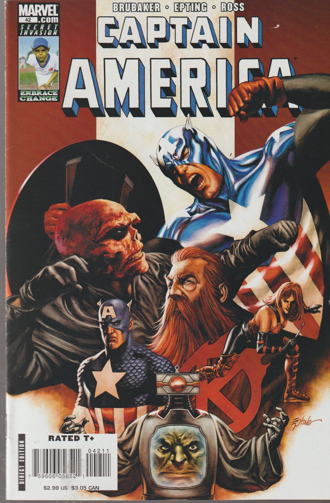 MARVEL COMICS CAPTAIN AMERICA #42 (2008) 1ST PRINT VF