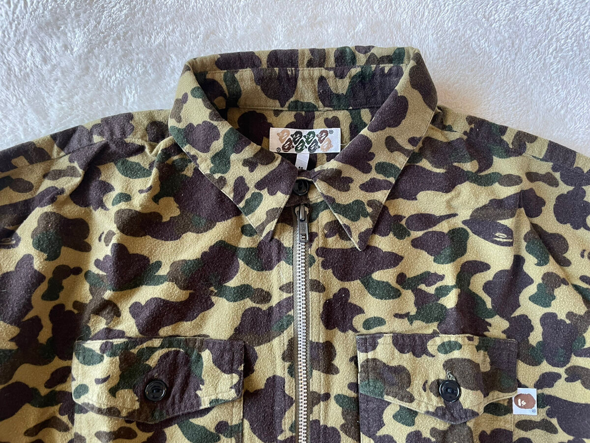 Bape A Bathing Ape Vintage Zip Up Camo Green Long sleeve Bape A Bathing Ape Vintage Zip Up Camo Green Long sleeve