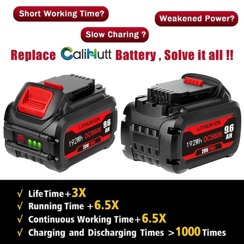 1 ~ 3 x For DEWALT DCB612 Li-ion Battery 9.6AH/12.0AH Capacity 20V / 60V MAX - Picture 11 of 19