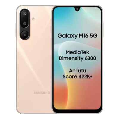 Samsung Galaxy M16 5G (Schwarz 4GB RAM 128GB) Dimensity 6300 BLIUSH PINK