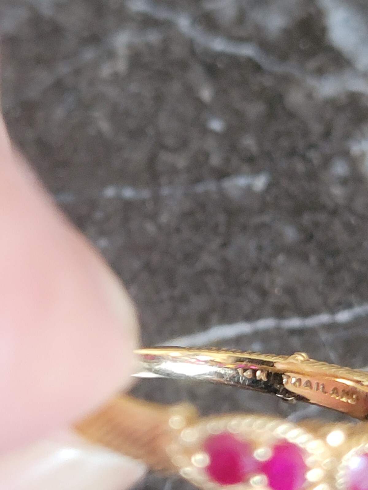 Judith Ripka 14k solid gold ruby ring size 6 - image 4