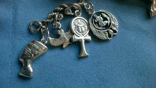 Handmade Phero RICHY Egyptian Silver Anklet "STAMPED" All kind of Pendants - Picture 3 of 12