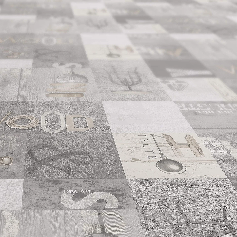 Nappe cirée lavable style moderne industriel Toile cirée sättige beständige F... - Photo 3/4