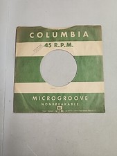 45 RPM 7" RECORD SLEEVES CO. SLEEVE 1 PACK SEE PHOTOS - Columbia SLV174