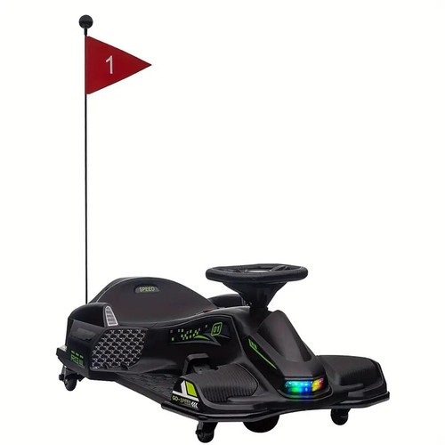 12V AOSOM Electric Go Kart for Kids 8-12 | Drifting, Music & Lights, 5 MPH ๐ - Picture 9 of 10