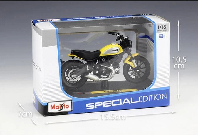 Maisto 1:18 Ducati Scrambler Motorcycle Model Bike New in Box - Image 4 of 4