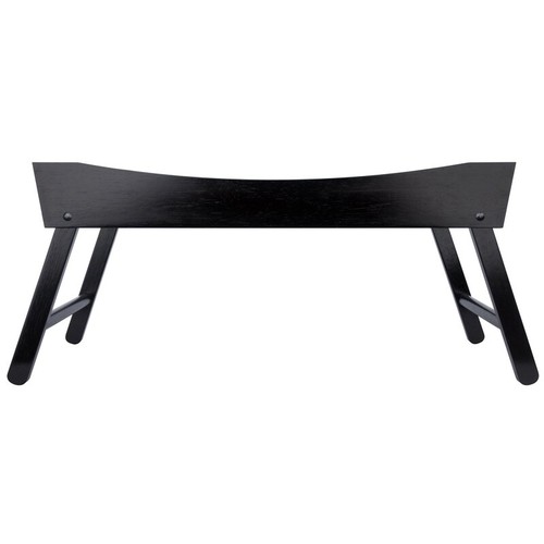 Breakfast Bed Tray Wooden Folding Serving Tray Portable Handle Elegant Design US - Picture 4 of 10