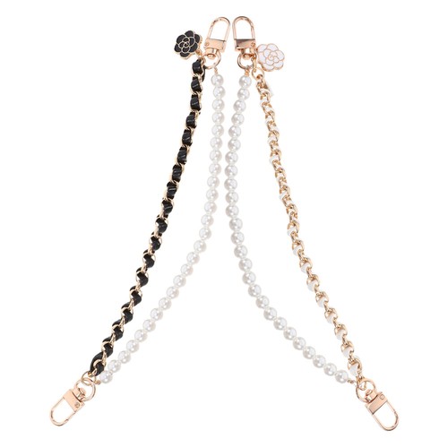 2 Pcs Pearl Chain Aesthetic Phone Charm Cellphone Beaded Lanyard - Zdjęcie 4 z 12