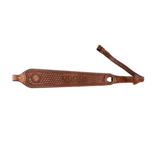 TOURBON Leather Rifle Strap Gun Sling Padded Belt Finger Rest Hunting Belt Gift - Picture 22 of 24