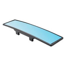 Universal 300MM Wide Convex Interior Clip On Rear View Blue Tint Mirror B4
