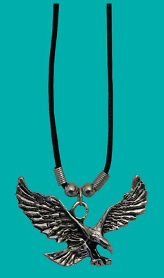 Halskette Anhänger Adler Seeadler Kette Cowboy USA Free Biker Indianer Schmuck  