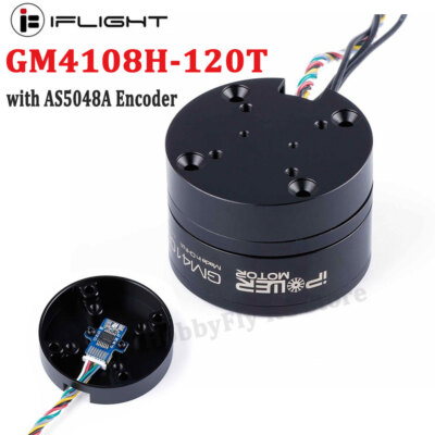 iFlight iPower GM4108H-120T Gimbal-Motor mit AS5048A-Encoder/Aluminium motor