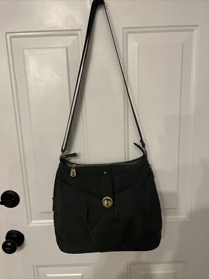 Baggallini CharcoalCrossbody Shoulder Travel Organizer Large Hobo Bag  