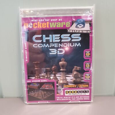 Chess Compendium 3D Pocketware Mini-CDs For Your PC Computer Game (Windows) NEW