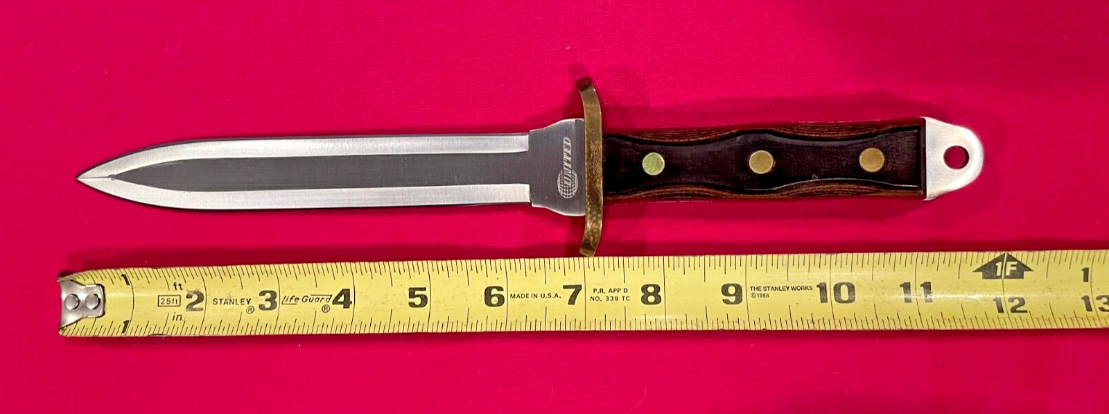 United Stainless Steel Hunting Knife UC490 11.5 W/ SHEATH eBay