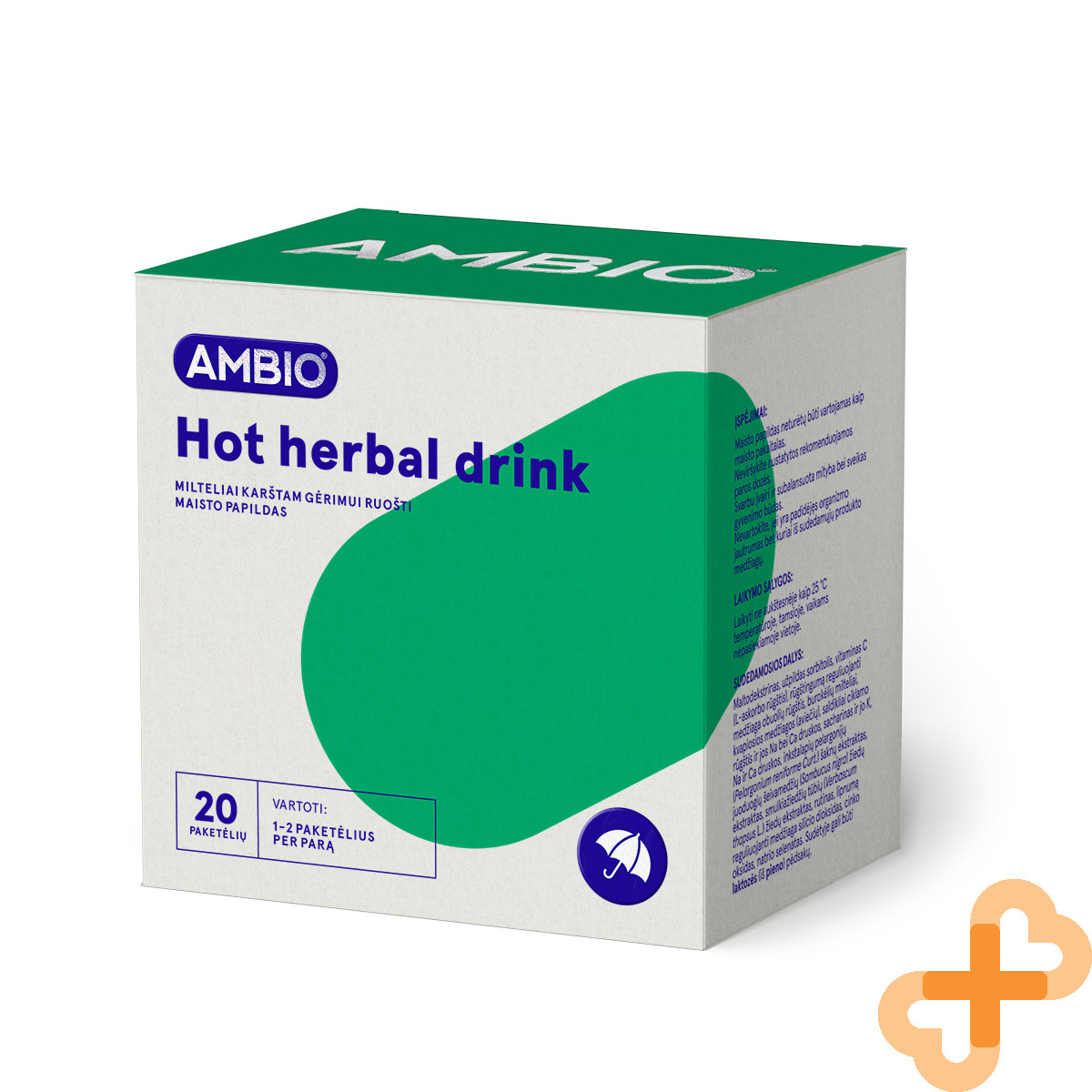AMBIO Hot Herbal Drink 20 Sachets Immune System Support Supplement