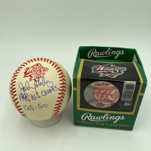 John Sterling 1998 W.S. Champs 125-50 Signed 1998 World Series Baseball JSA COA - Picture 5 of 8