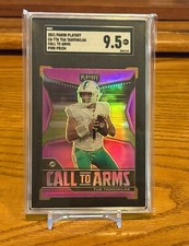 2021 Playoff Tua Tagovailoa Pink Prizm Call to Arms SGC 9.5 Mint +