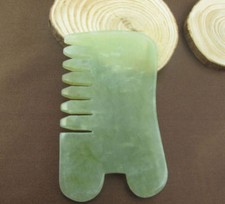 Natural Jade Stone Guasha Gua Sha Board Comb Shape Massage Healthy Beauty Tool