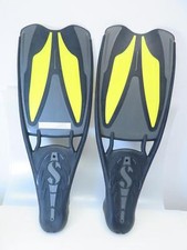 Scubapro Jet Sport Geräteflossen Gr. XL US 13-14 schwarz gelb Flossen Smoke