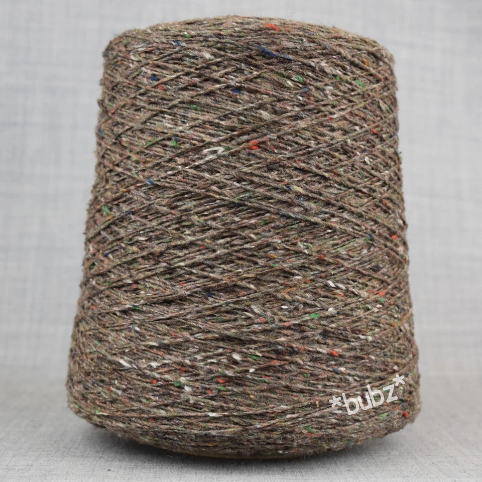 WEICHE SEIDE MERINOWOLLE DONEGAL TWEED STYLE 4-FÄDIG GARN TUTTI FRUITI 250g KONE STRICKEN - Bild 2 von 2