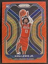 2020-21 Panini Prizm Kira Lewis Jr. Red Wave Prizm RC #272 Rookie NBA Card. rookie card picture