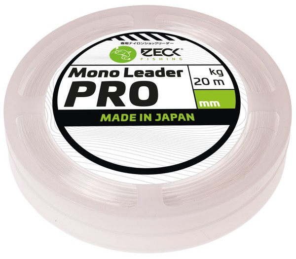(0,75€/1M) Zeck Mono Leader Pro 1,28Mm 90Kg 20M Monofiles Welsvorfach, Angelschn-image
