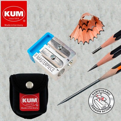 1pc Segmented Magnesium Pencil Sharpener Free 2 Replacement Blades