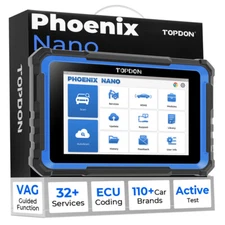 TOPDON Phoenix NANO-E OBD2 Car Diagnostic Tool ЁCU Coding Scanner ADAS