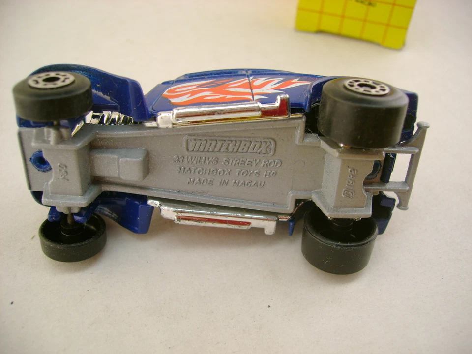1983 MATCHBOX SUPERFAST 69 BLUE '33 WILLY'S STREET ROD 313 WHITE HEAT NEW IN BOX - Image 3 of 4