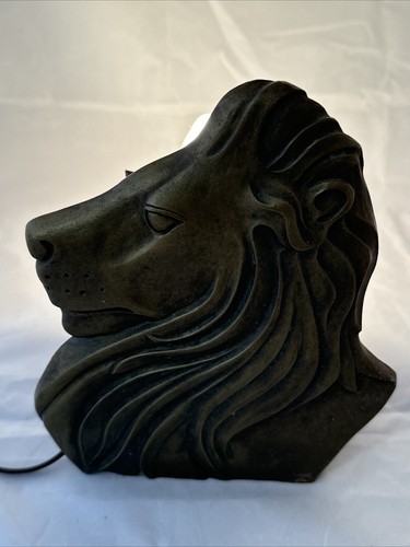 Vtg Art Deco Nouveau Style Hollywood Regency Lion Lamp - Picture 11 of 12