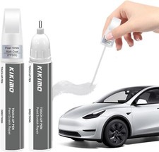 KIKIMO for Tesla Touch Up Paint Pearl White Multi-Coat PPSW , Car Paint Repair