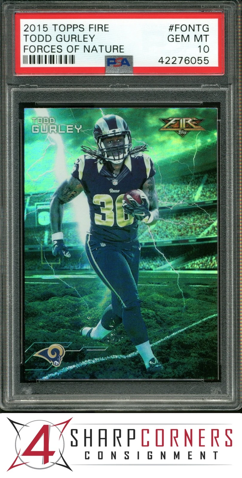 Todd Gurley Topps Fire Forces of Nature #FONTG Base