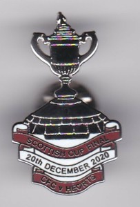 Celtic v Hearts (Scottish Cup Final 2020) - lapel badge No.2 butterfly