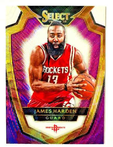 2014-15 Panini Select James Harden WHITE PURPLE Prizm Card #131 Rockets Star!