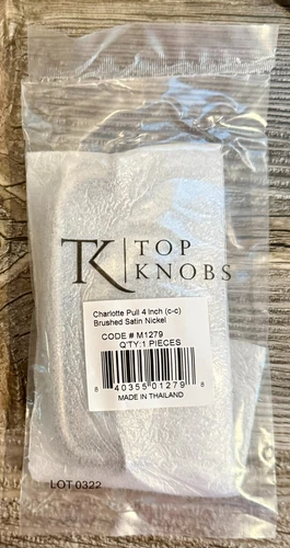 5 New Top Knobs M1279 Asbury Collection 4 in 102mm Charlotte Pull Brushed Satin - Picture 2 of 2