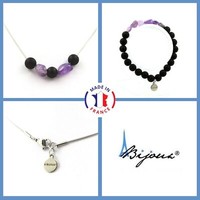 Steine Und MinéRaux. ParüRe Schmuck Armband Halskette Perlen Schwarz Onyx Matt ,
