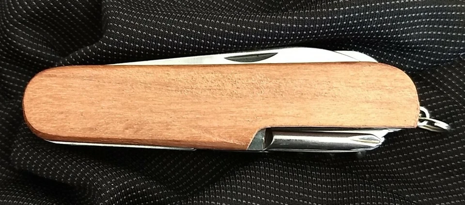Cuchillo de Bolsillo Rite-Edge Madera Real Scout Suizo Camping Multi Herramienta-¡Envío el Mismo Día! Foto 2 de 4