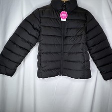 The Childrens Place Girl's Winter Coat Puffer Jacket Black Medium-7/8 -Kids NWT