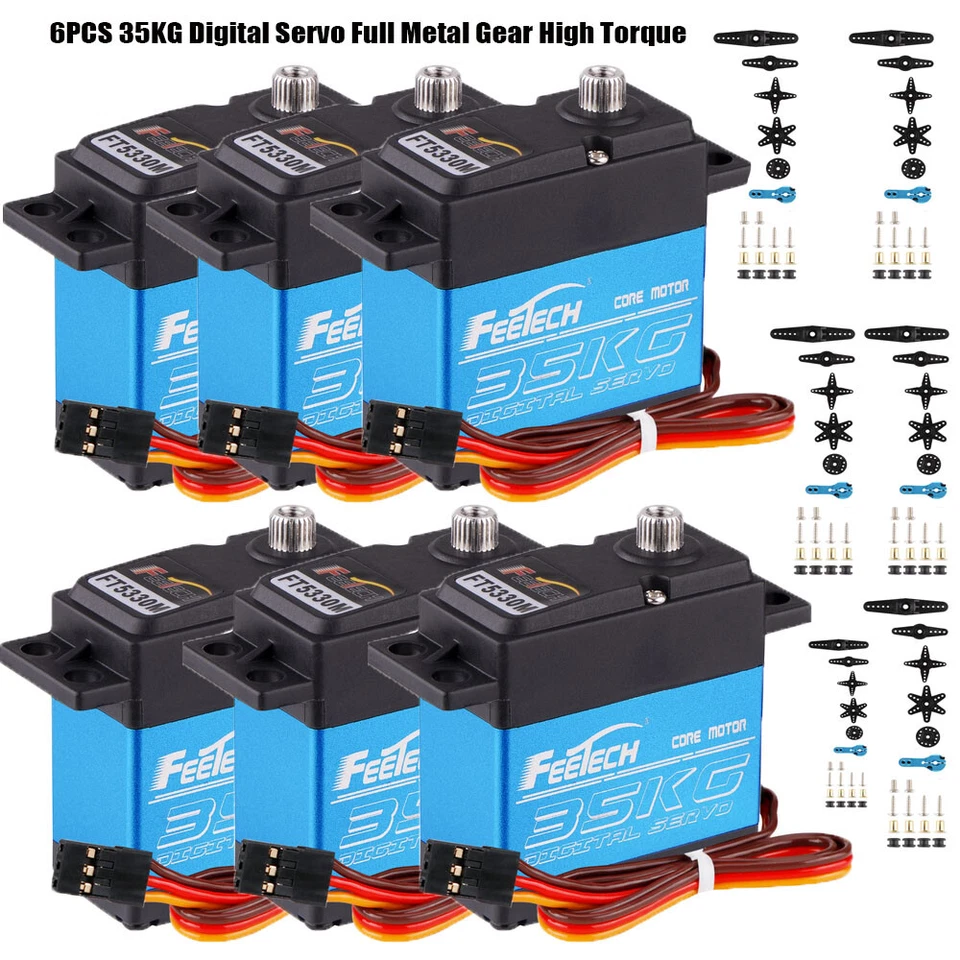 6X 35kg Metal Gear Digital Servo HIGH TORQUE & SPEED RC Car Servo Waterproof USA - Image 3 of 4