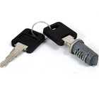 CARAVAN MOTORHOME WD DOOR LOCK BARREL + 2 KEYS SHORT TANG PO365